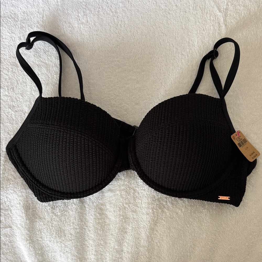 PINK Victoria's Secret Black Bikini Top